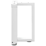 Coffee Table Legs T-Shaped 2 pcs White 38x25x cm Steel 4013025