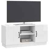 TV Cabinet High Gloss White 102 x 34.5 x 47 cm Engineered Wood 895389