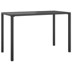 ZNTS Garden Dining Table Anthracite 110x54x70 cm Steel 364600