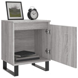 Bedside Cabinets 2 pcs Grey Sonoma 40x30x50 cm Engineered Wood 826857