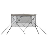 3-bow Bimini Top with Mesh Sidewalls 183xx137 cm 94848