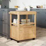 Kitchen Trolley FLORO Wax Brown 72.5 x 45 x 80 cm 42011251