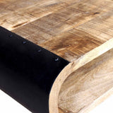 244008 Coffee Table Rough Mango Wood 90x55x39 cm