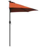 Garden Parasol Terracotta 294 x 150 x 223 cm 42003264