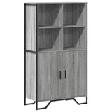 Highboard Grey Sonoma 79.5x35.5x137.5 cm Engineered wood 3295310