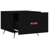 Coffee Tables 2 pcs Black 50x50x40 cm Engineered Wood 829335