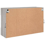 TV Wall Cabinet with LED Lights Grey Sonoma 98.5x30x60.5 cm 837111