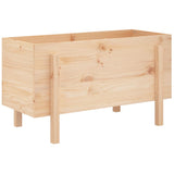 Garden Raised Bed 101x50x57 cm Solid Wood Pine 825212