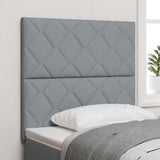 Headboard with Headboard Light Grey 100 cm Faux Leather 3337899