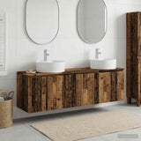 Bathroom Cabinet Set 3 pcs Old Wood 49.5 x 44.5 x 65 cm 3405675