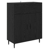 Highboard with Drawer Black Oak 69.5 x 34 x 180 cm 3416120