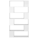 Book Cabinet Room Divider High Gloss White 100x24x188 cm 3082077