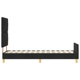 ZNTS Bed Frame Black 80x200 cm Fabric 3344762