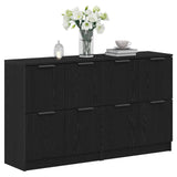 Sideboard 2 pcs Black Oak 60 x 30 x 70 cm Engineered Wood 3333073