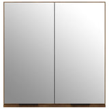 Bathroom Mirror Cabinet Brown Oak 64x20x67 cm 817068