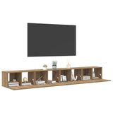 TV Cabinet Set 4 pcs Artisan Oak Engineered Wood 3393572