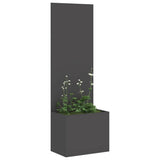 Garden Privacy Screen Black 50 x 150 cm Cold-rolled steel 876441