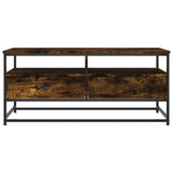 Coffee Table Smoked Oak 100x51x45 cm Engineered Wood 835286