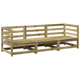3 Piece Garden Sofa Set Impregnated Wood Pine 3299267