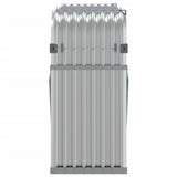 Log Holder Silver 180x45x100 cm Galvanised Steel 364594