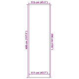 Doormat Anthracite 115x400 cm 4105621