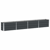 Planter Anthracite 320 x 40 x 45 cm Steel 42018190