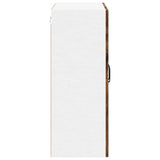 Wall Glass Cabinet LUCCA Smoked Oak 60 x 31 x 80 cm 885090