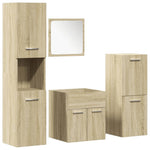 3 Piece Bathroom Furniture Set Sonoma Oak Engineered Wood 3324989