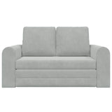 Sofa Bed Light Grey 148 x 71 x 83 cm Velvet 4106684