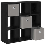 Sideboard with Drawer Black Oak 73.5 x 24 x 69.5 cm 8000477