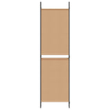 5-Panel Room Divider Beige 250 x 180 cm Fabric 42039217
