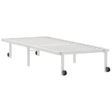 Bed Frame without Mattress Foldable White 80x200 cm Steel 4103965