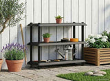 Shelving Unit 3-Tier 100 x 40 x 96 cm PP Anthracite 8011744