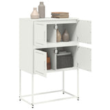 Sideboard White 68.5x38.5x107 cm Steel 846487