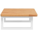 Basin Shelf Wall Mounted Steel and Solid Wood Oak 3302336