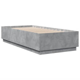 Bed Frame without Mattress Concrete Grey 100x200 cm 3209719