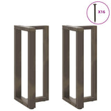 Bar Table Legs T-Shaped 2 pcs Black 50x35x cm Steel 4013079