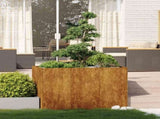 Planter Rusty 120x80x80 cm Weathering Steel 860793