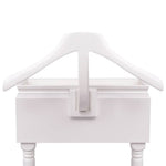 Clothing Rack with Cabinet Wood White 242751