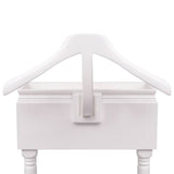 Clothing Rack with Cabinet Wood White 242751