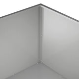 Garden Planter 2 pcs Silver 80 x 80 x 40 cm Galvanised Steel 8005117