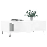 Coffee Table White 104x60x35 cm Engineered Wood 827084