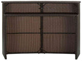 Garden Bar Table Brown 120x55x110 cm Poly Rattan 313467