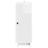 Sideboard High Gloss White 33 x 34.5 x 90 cm Engineered Wood 893909