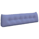 Back Pillow Jeans Blue 180 x 24 x 50 cm Fabric 42014571