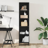 Book Cabinet Black 40x35x170.5 cm Engineered Wood 849139