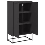 Highboard Black 68.5x38.5x123.5 cm Steel 846494