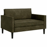 XXL Armchair Army Green Faux Suede Leather 42043541
