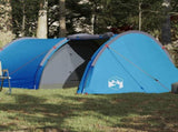 Camping Tent Tunnel 4-Person Blue Waterproof 94395