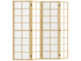 4 Panel Folding Room Divider, Freestanding Room Separator, Indoor Privacy Screen for Living Room, T3398P344231